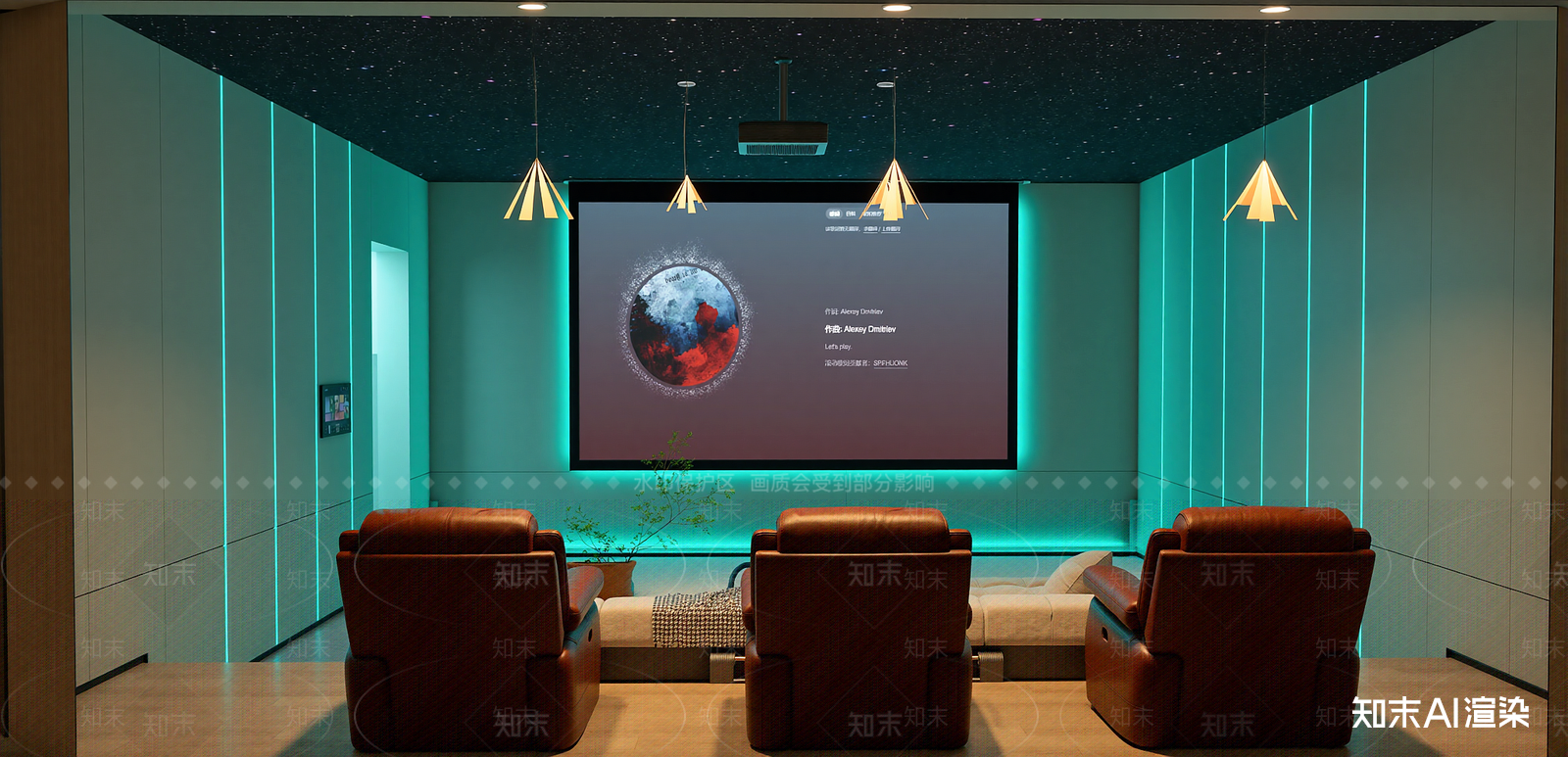 现代其他娱乐室SU模型下载【ID:1215970832】