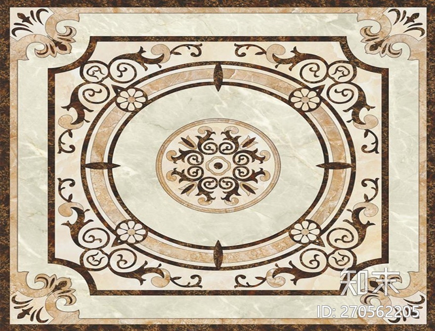 石材拼花欧式贴图下载【ID:270562205】