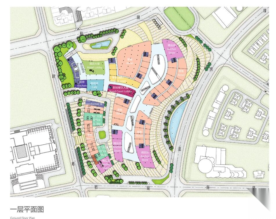 [山东]现代风格商业广场建筑方案文本设计cad施工图下载【ID:165401163】