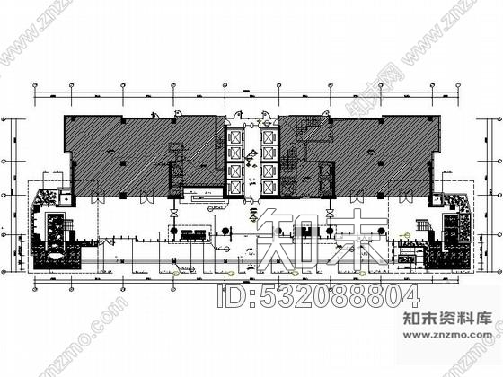 施工图广州CBD区甲级现代写字楼大堂级电梯厅装修施工图含效果施工图下载【ID:532088804】
