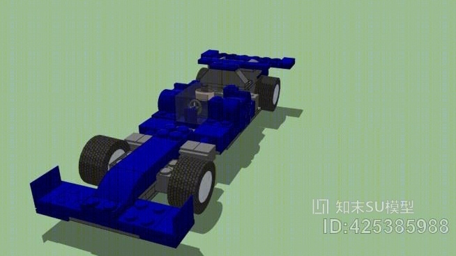 F1乐高轿车SU模型下载【ID:425385988】