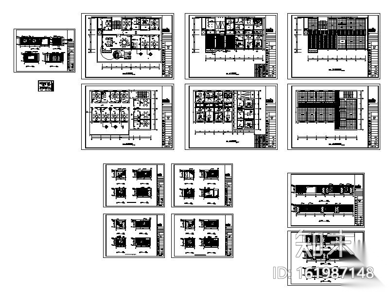 某酒店雅致包间装修图cad施工图下载【ID:161987148】