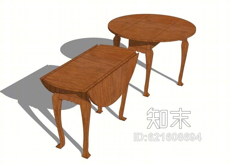古典餐桌SU模型下载【ID:621608694】