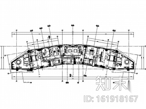 [陕西]超五星级度假酒店奢华总统套房装修施工图（含效果...cad施工图下载【ID:161918167】