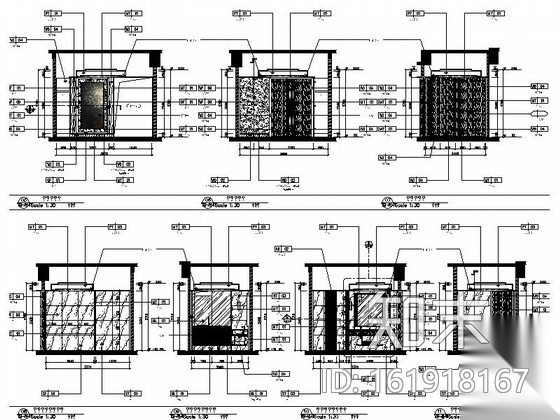 [陕西]超五星级度假酒店奢华总统套房装修施工图（含效果...cad施工图下载【ID:161918167】