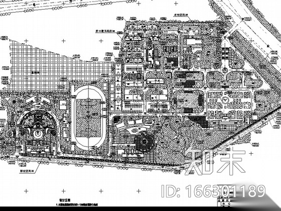 六所大学的校园规划设计cad施工图下载【ID:166301189】