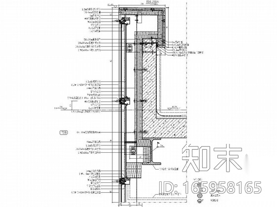 [河北]五星级商务酒店幕墙结构施工图cad施工图下载【ID:165958165】