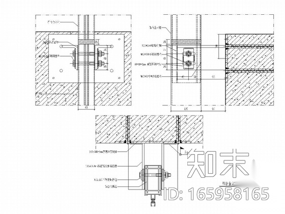 [河北]五星级商务酒店幕墙结构施工图cad施工图下载【ID:165958165】