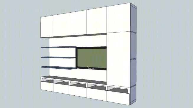 宜家电视存储单元SU模型下载【ID:930156665】