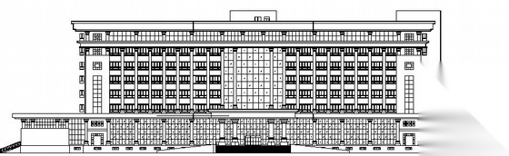 某县级党政群联合办公楼建筑施工图cad施工图下载【ID:167932177】