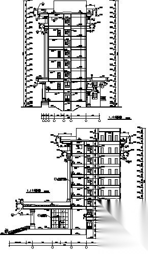 某县级党政群联合办公楼建筑施工图cad施工图下载【ID:167932177】