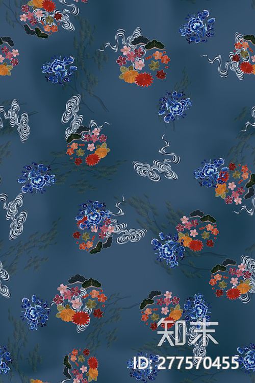 精品刺绣花纹布纹(1)贴图下载【ID:277570455】