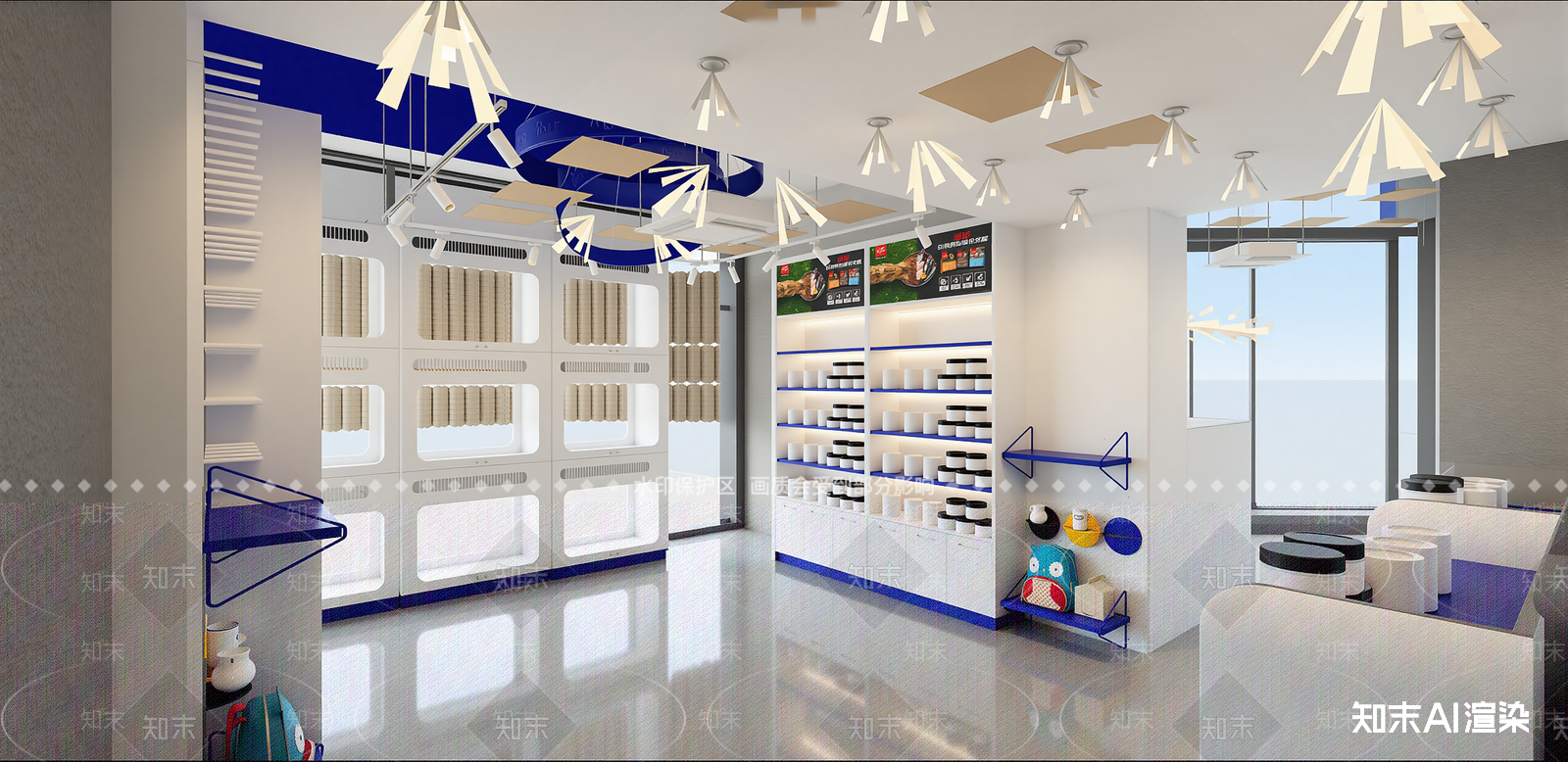 现代甜品面包店SU模型下载【ID:1215210350】