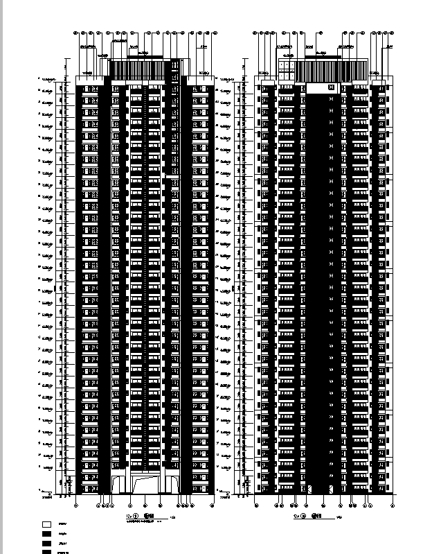[广东]6栋住宅及商铺建筑施工图（16年正式施工全专业...cad施工图下载【ID:149562150】