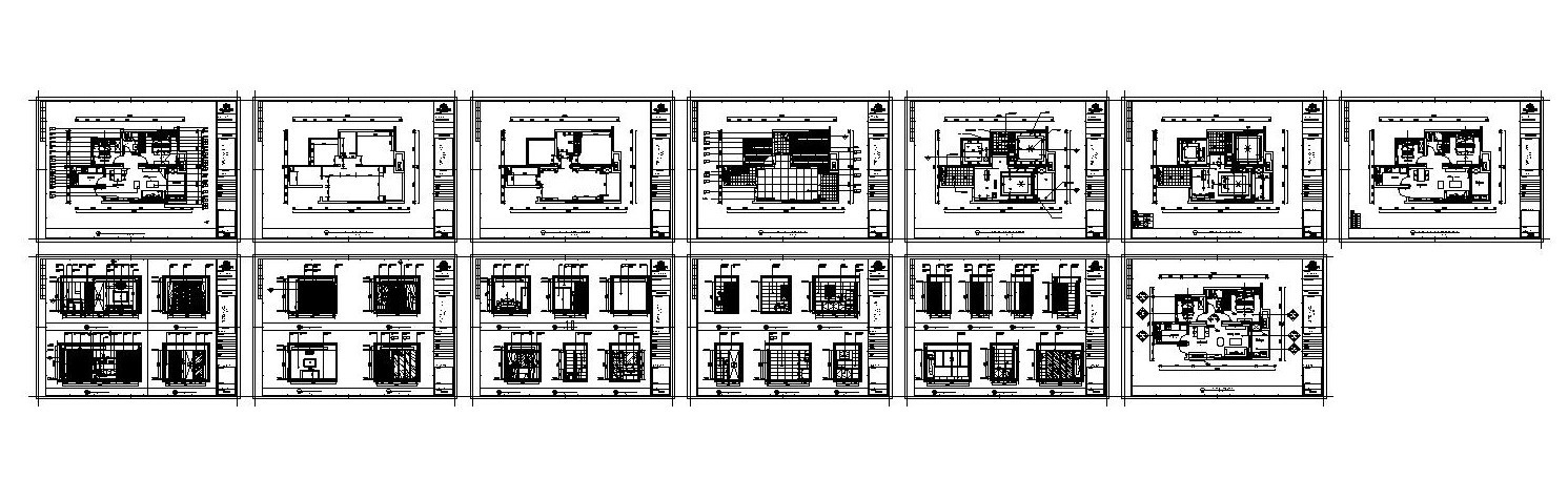 85平米现代简约风格小户型装修施工图（附效果图）施工图下载【ID:160494151】