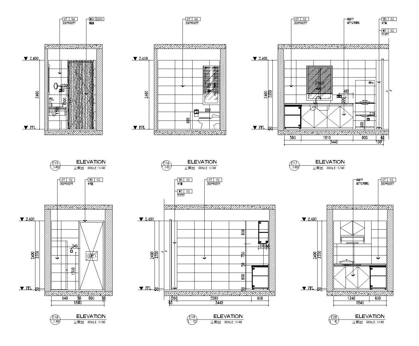 85平米现代简约风格小户型装修施工图（附效果图）施工图下载【ID:160494151】