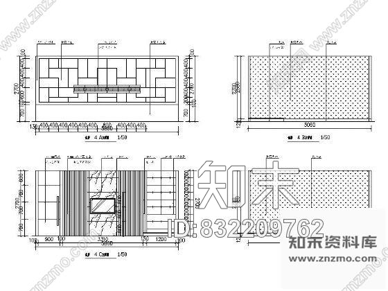 图块/节点某现代商务包房立面图cad施工图下载【ID:832209762】