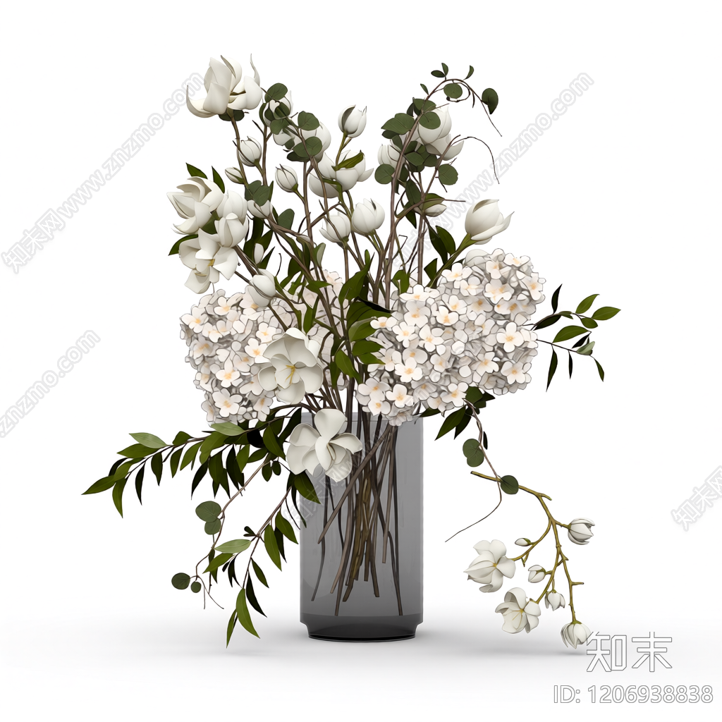 花束插花装饰3D模型下载【ID:1206938838】