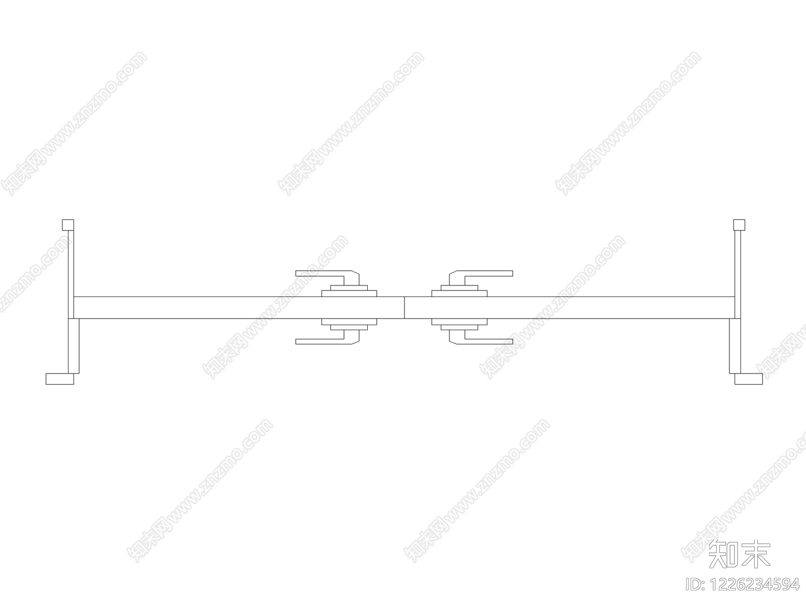 五金管件cad施工图下载【ID:1226234594】