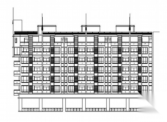 南京某十层1-4住宅楼建筑方案图cad施工图下载【ID:149845126】