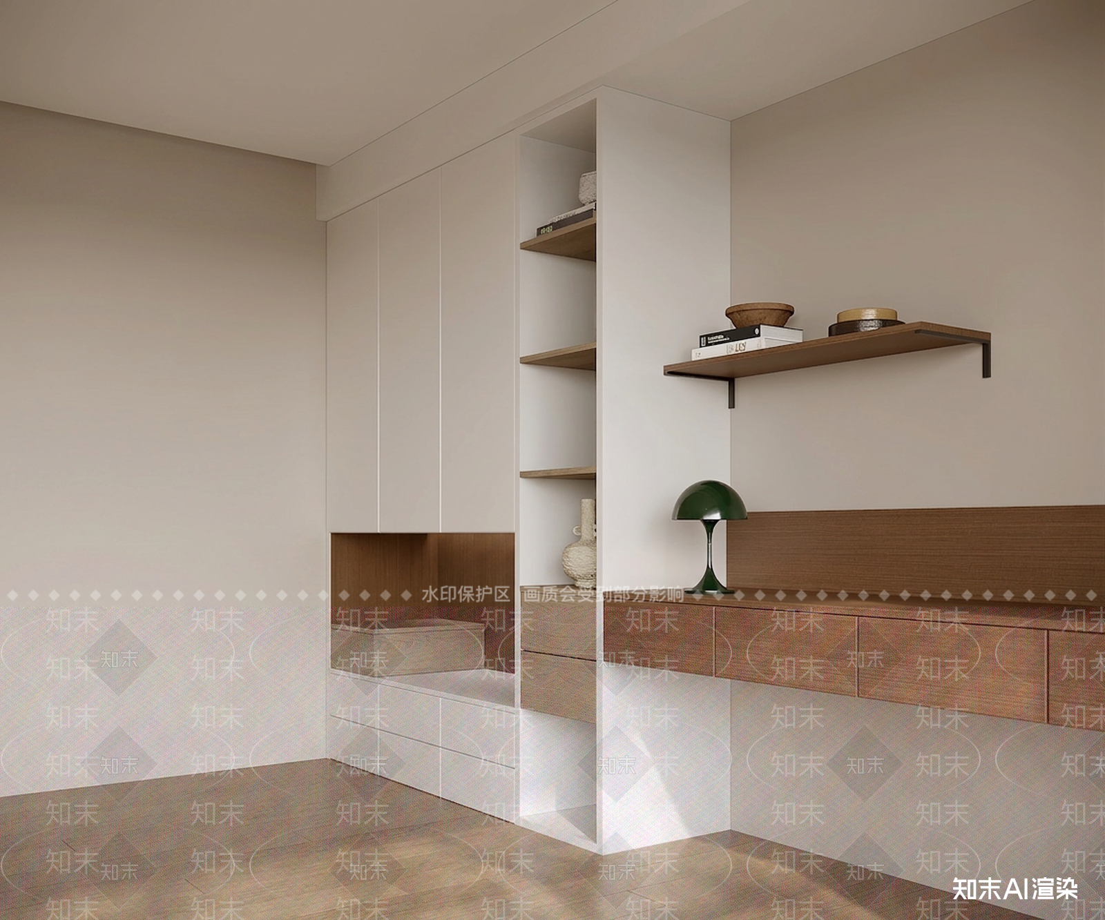 组合式储物柜体书房3D模型下载【ID:1227264739】