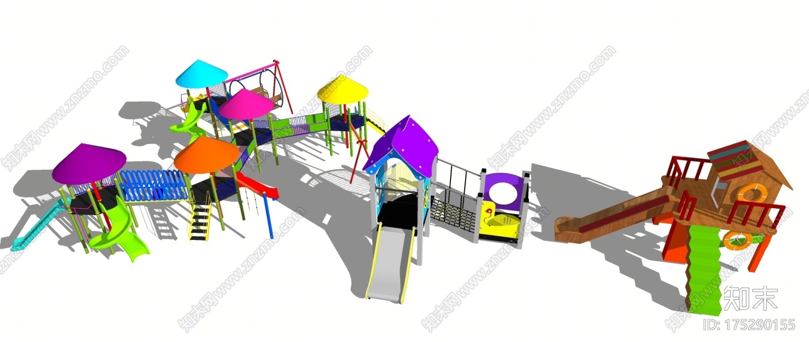 儿童游乐设施SU模型下载【ID:175290155】