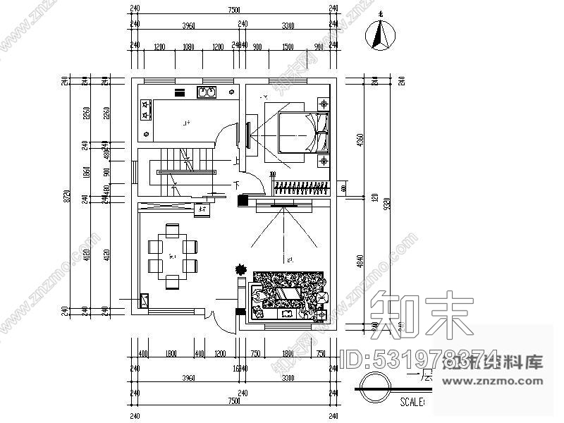 施工图安徽现代风格二层别墅室内设计方案含效果施工图下载【ID:531978374】