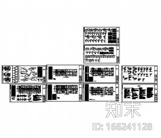 山西永济某6层砖混住宅结构施工图cad施工图下载【ID:166241128】