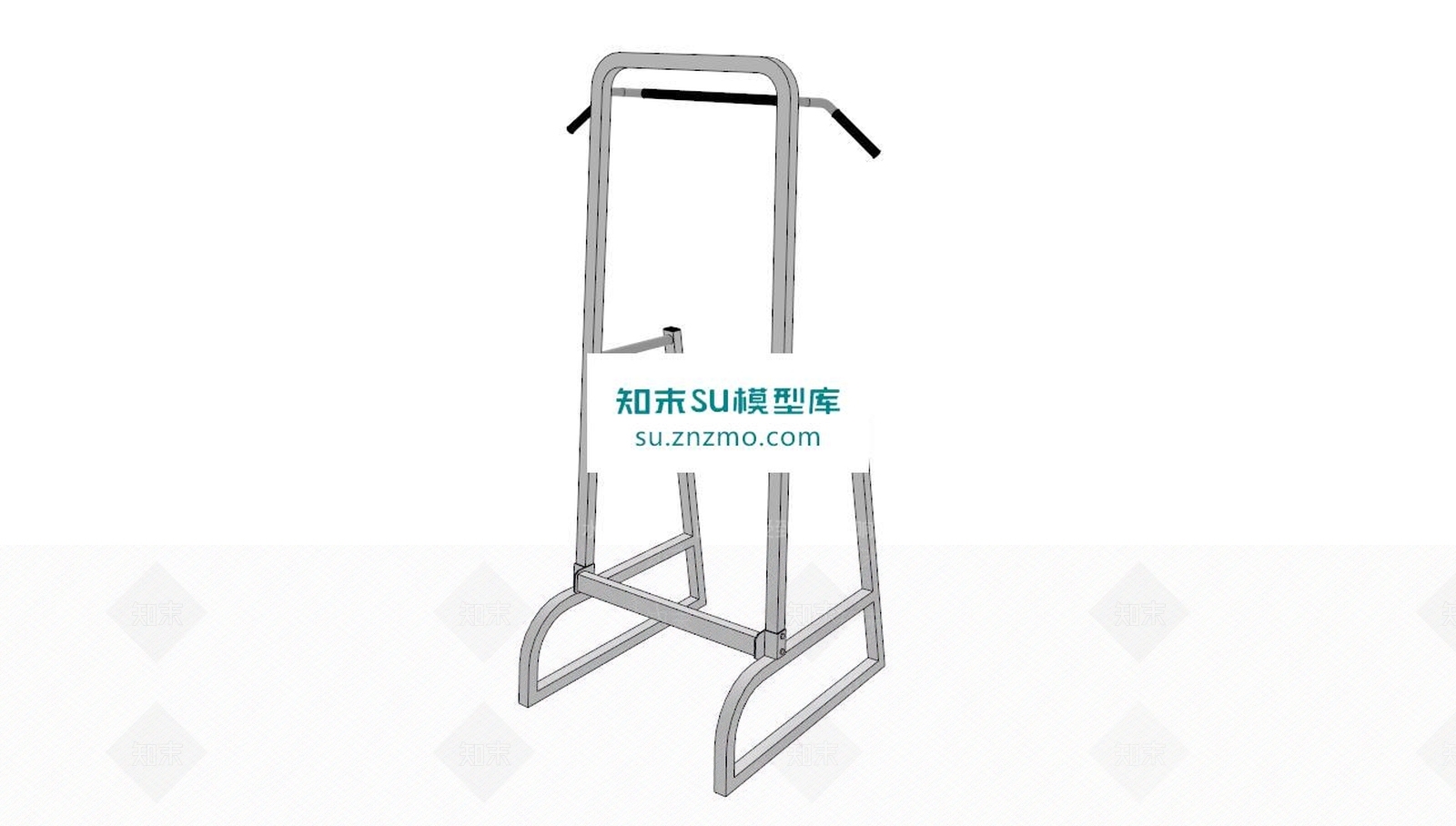 牵引杆健身器材SU模型下载【ID:170607156】