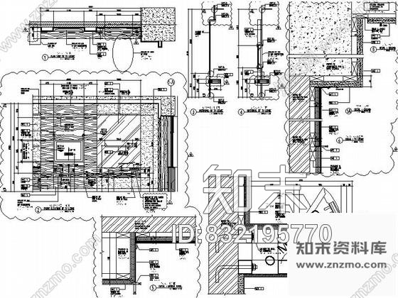 图块/节点酒店时尚电视墙详图cad施工图下载【ID:832195770】