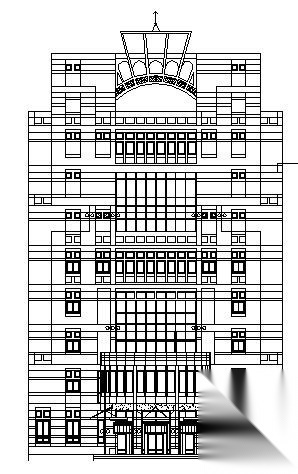 某八层综合楼建筑施工图cad施工图下载【ID:151463199】