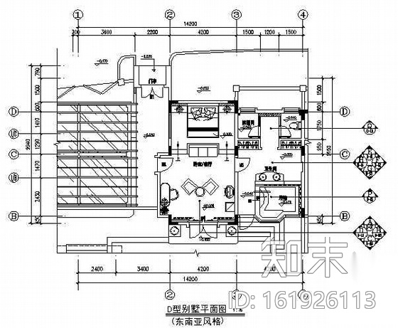 别墅装修设计图cad施工图下载【ID:161926113】