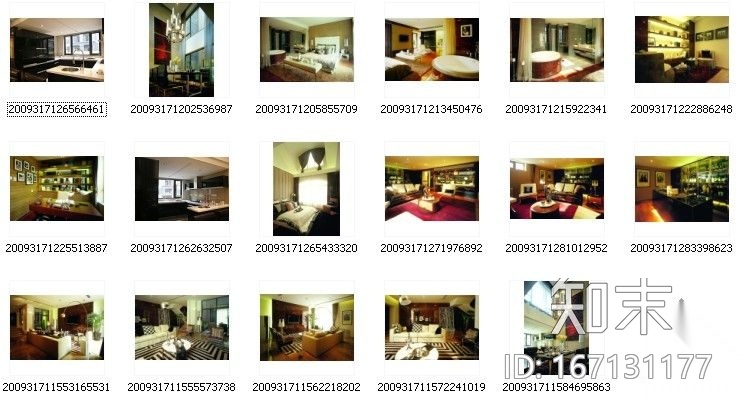 [西安]豪华国际社区别墅样板间施工图（含实景）施工图下载【ID:167131177】