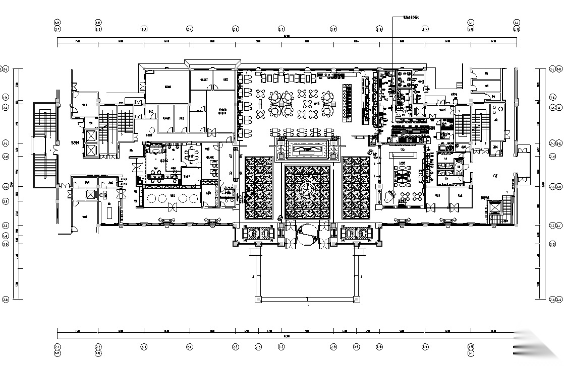 平顶山建国迎宾馆施工图设计+效果图施工图下载【ID:160411165】