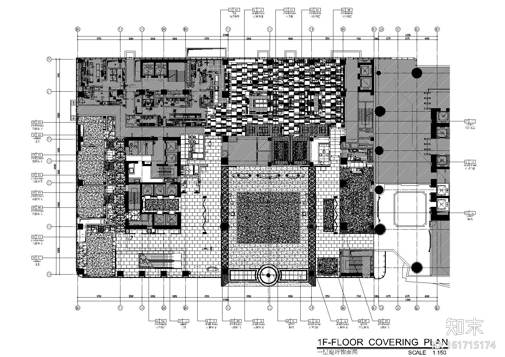 [云南]昆明知名地产酒店全套施工图+效果图cad施工图下载【ID:161715174】