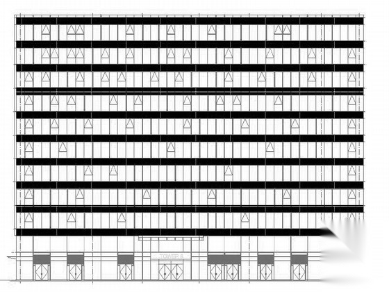 [上海]现代风格商务酒店建筑施工图（2015年图纸 顶...施工图下载【ID:167937184】