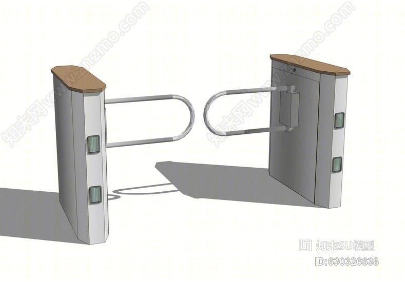 人行摆闸SU模型下载【ID:630326638】