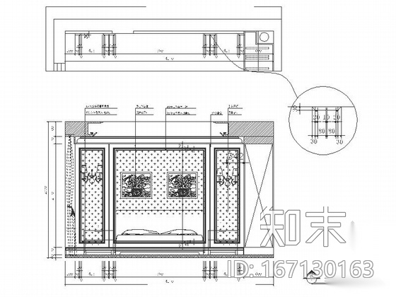 [江苏]精品风景区高贵典雅欧美风格混搭联体别墅装修室内...施工图下载【ID:167130163】