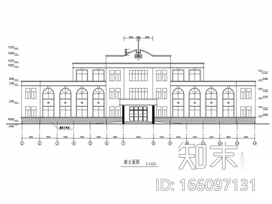 [山东]三层砖混结构医院门诊楼建筑结构施工图cad施工图下载【ID:166097131】