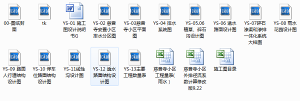 [四川]安置房海绵城市建设景观设计施工图施工图下载【ID:161030175】