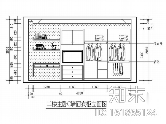 [上饶]现代高档三层别墅样板间装修施工图cad施工图下载【ID:161865124】