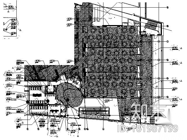 [南京]某酒店宴会厅施工图cad施工图下载【ID:161987199】