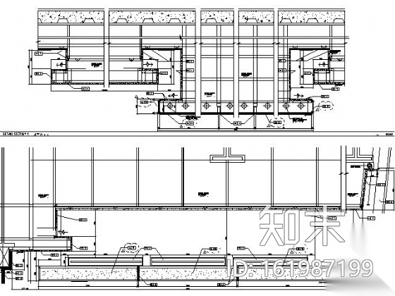 [南京]某酒店宴会厅施工图cad施工图下载【ID:161987199】