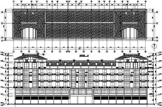 某商服楼建筑、结构图及计算书cad施工图下载【ID:166723161】