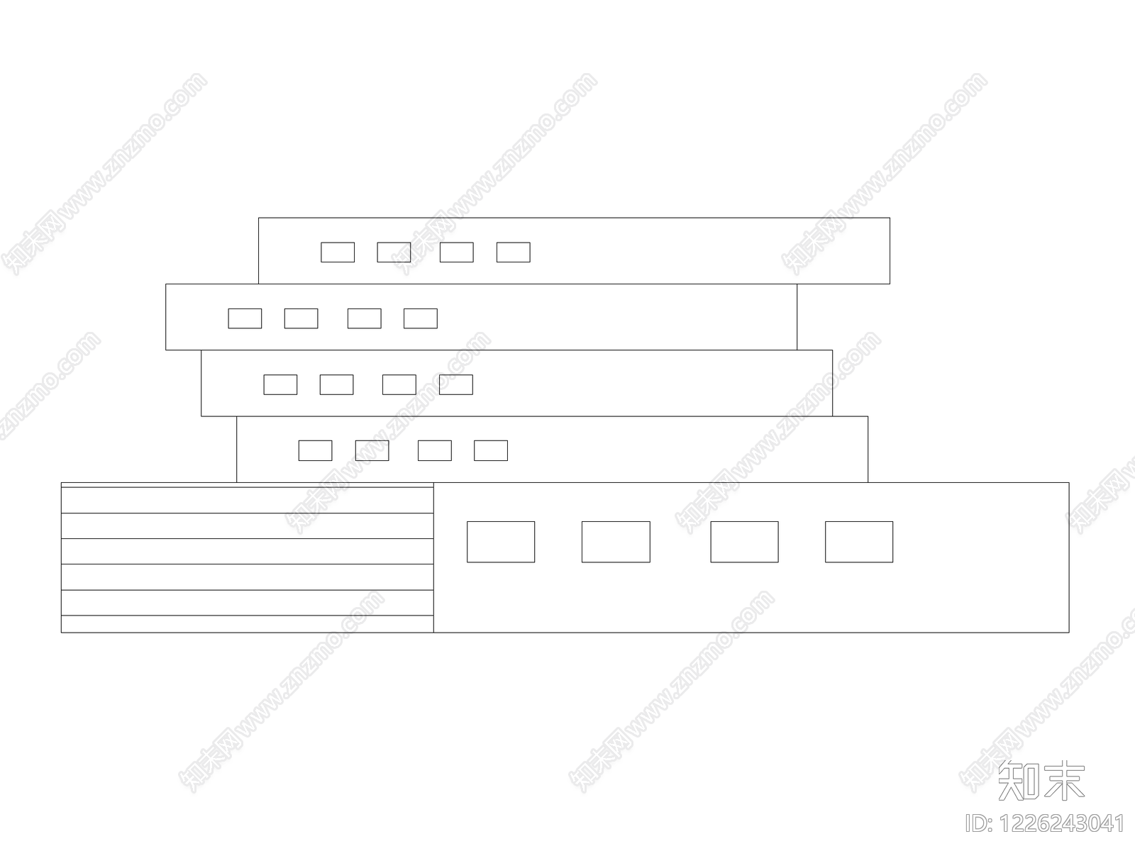 柜子cad施工图下载【ID:1226243041】