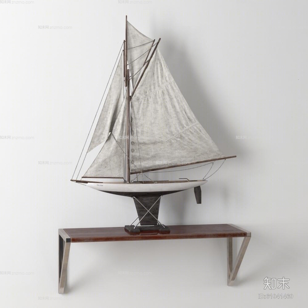 米色木艺工艺品3D模型下载【ID:61041460】
