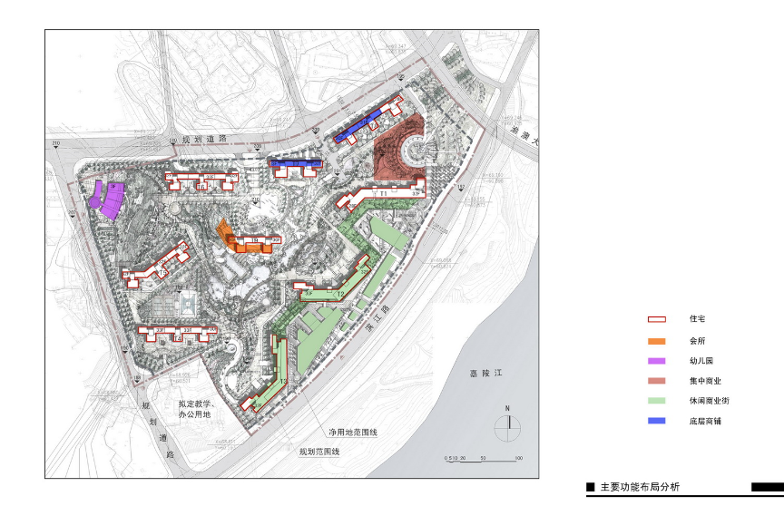 [重庆]滨江花园城住宅建筑规划设计方案文本cad施工图下载【ID:165621102】