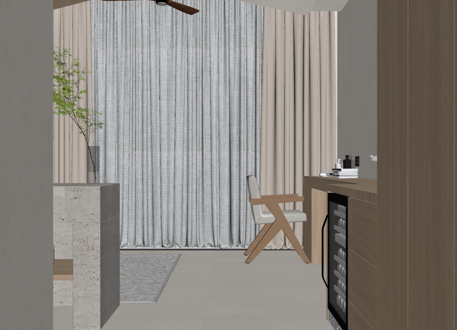 侘寂书房3D模型下载【ID:1214584892】