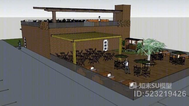 5908枫叶大道SU模型下载【ID:523219426】