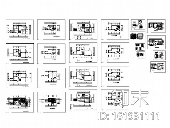 某住宅设计装修图cad施工图下载【ID:161931111】